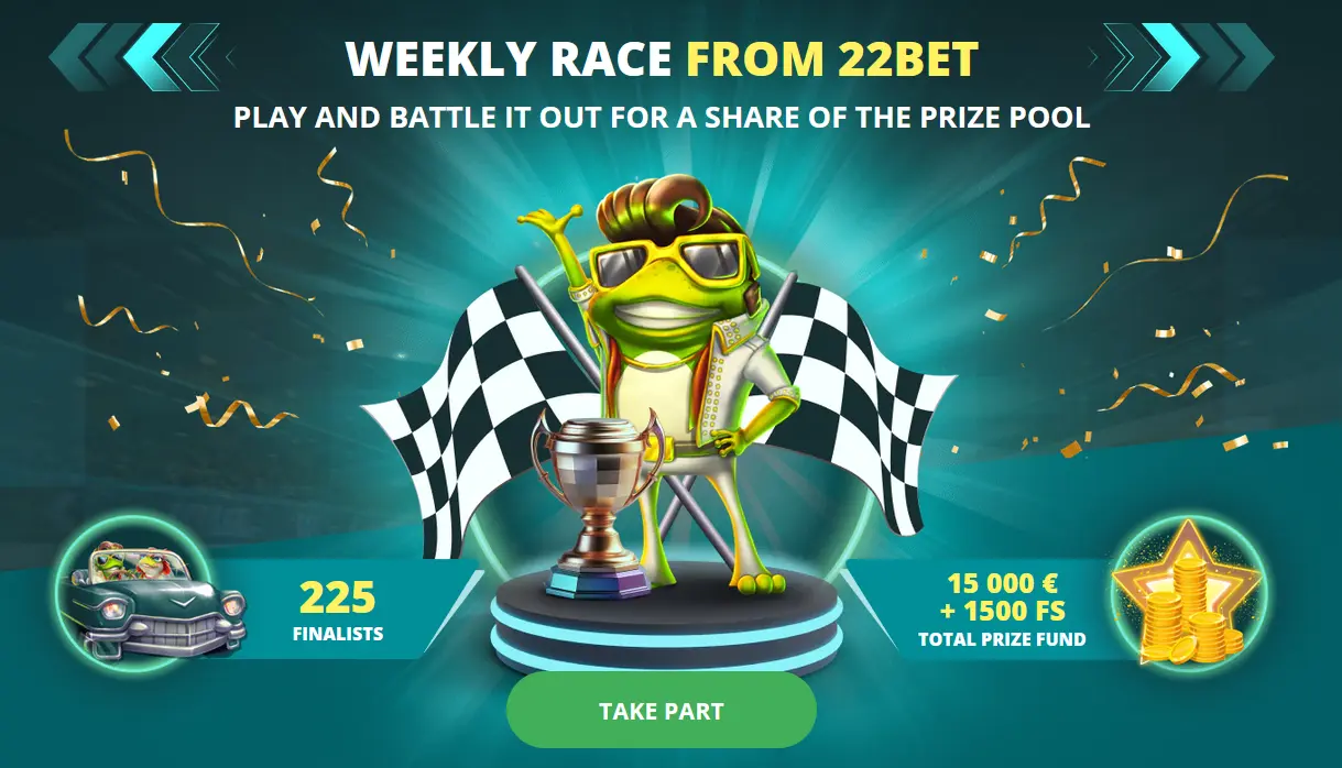 Comparing Reward Forms in the 22Bet Weekly Ranking