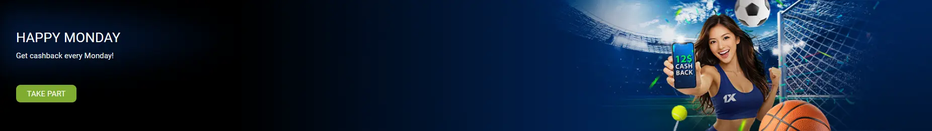 Matching a Deposit to the 1xBet Happy Monday Tiers